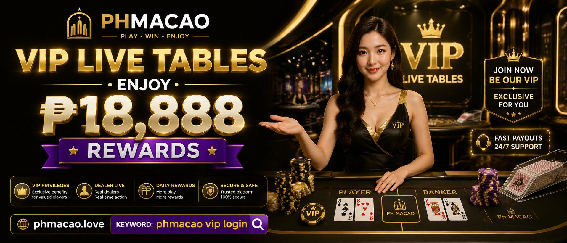 PHMACAO live casino banner 2